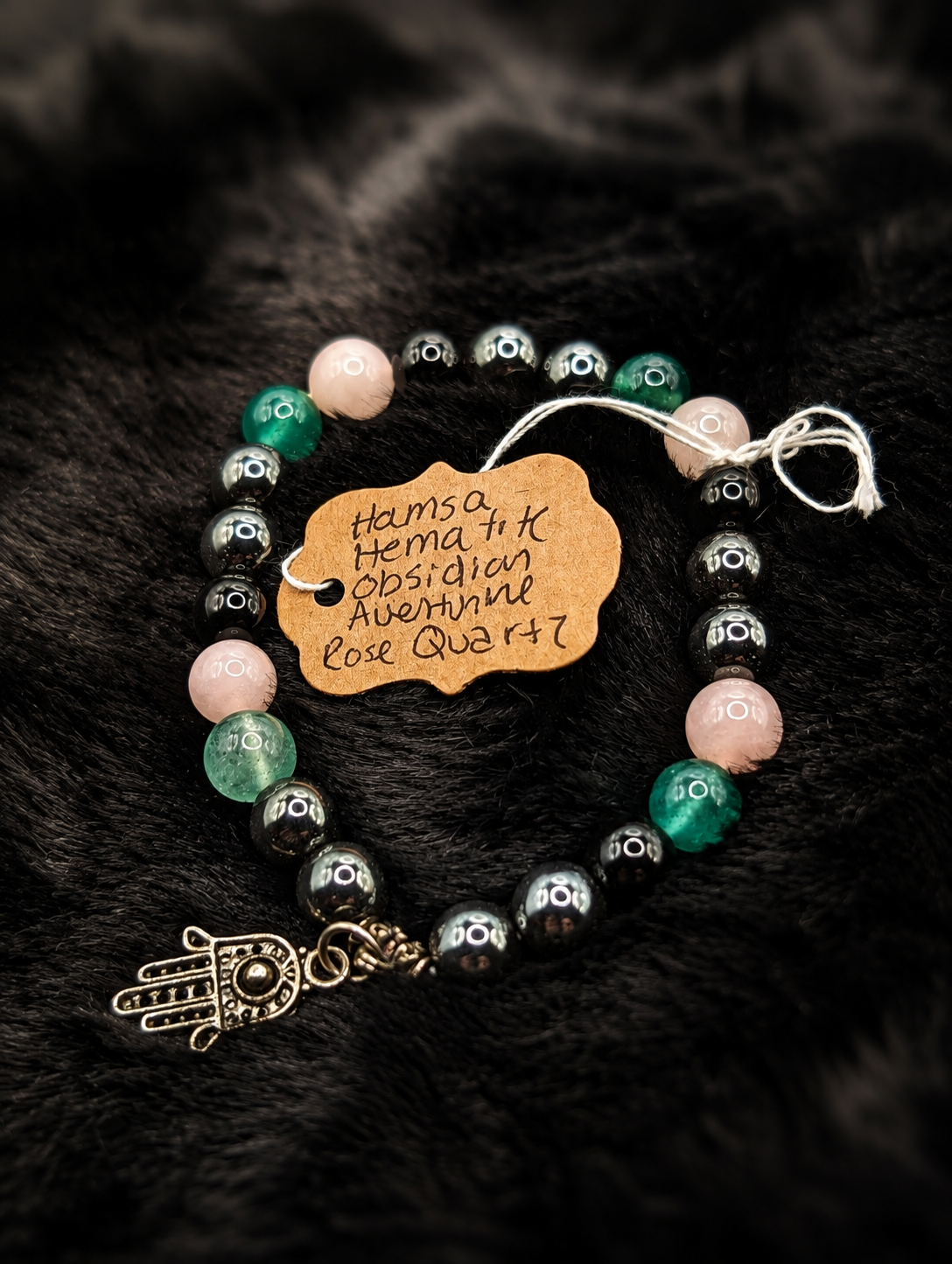 Hamsa Harmony Gemstone Bracelet 🪬💗