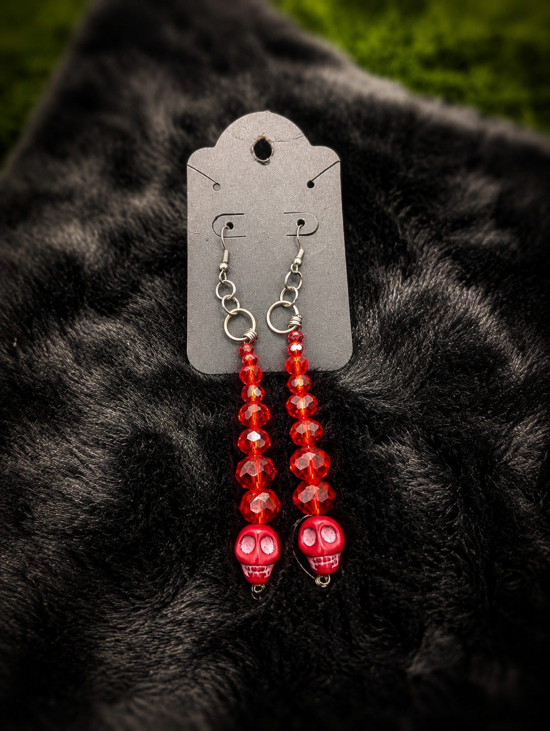 Crimson Reaper Earrings ❤️💀